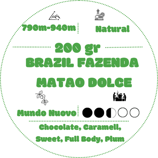 I MORGON BITTI - BRAZIL FAZENDA MATAO DOLCE, NATURAL, MUNDO NUOVO